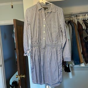 Banana republic long sleeve striped dress